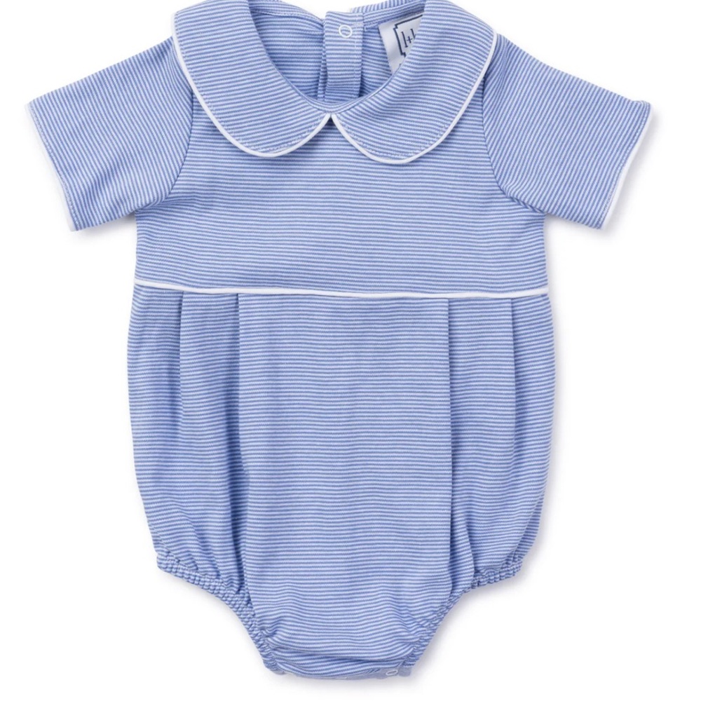 Lila & Hayes Palmer Boy’s Bubble - Blue Striped